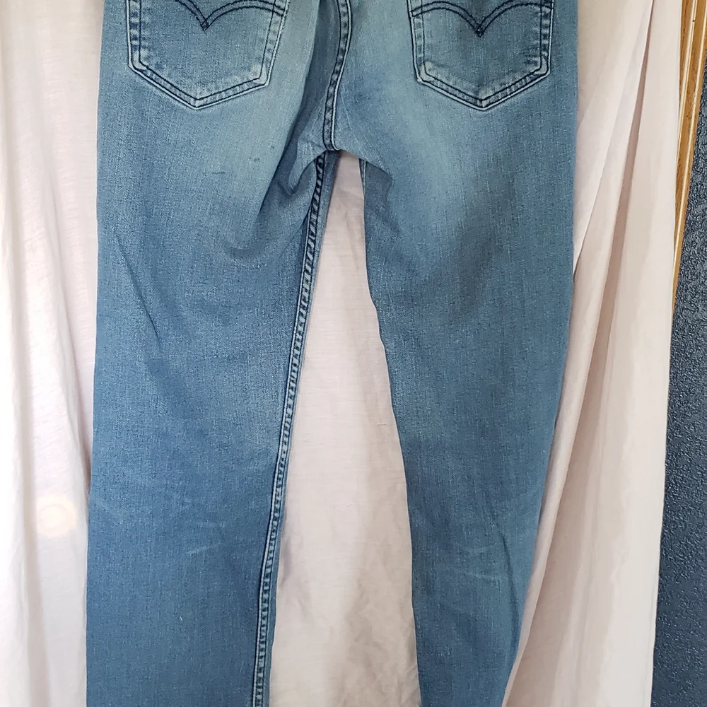 Levi's Blue Straight-Leg Jeans with‎ Gradient Effect
